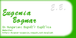 eugenia bognar business card